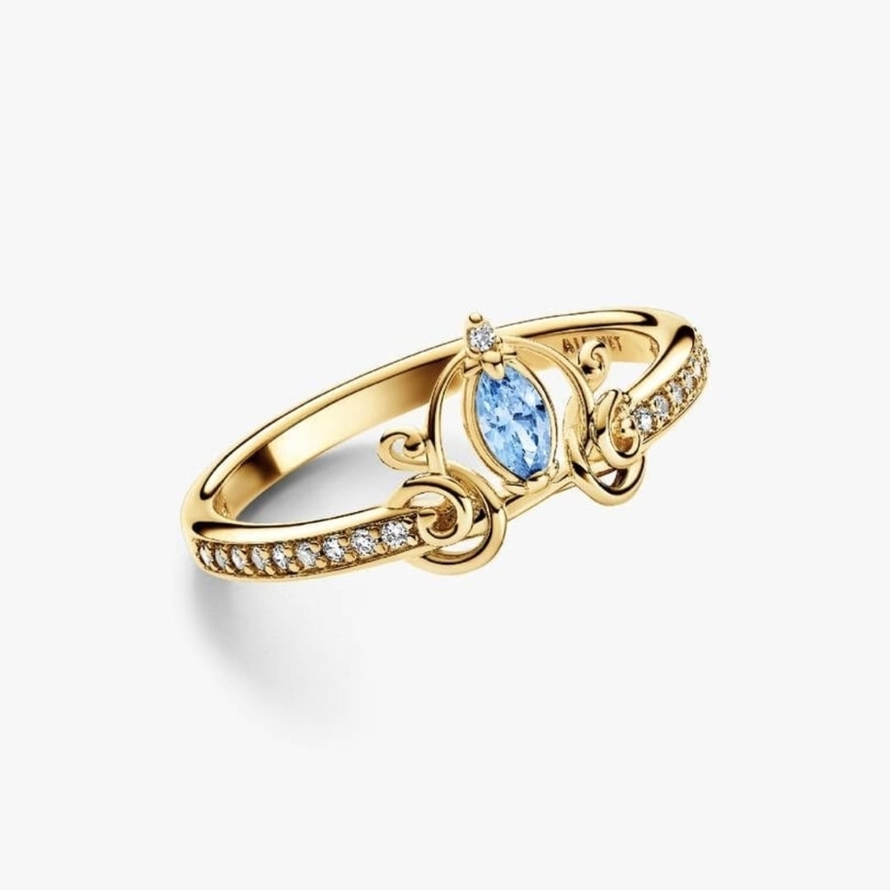 Pandora Disney Cinderella's Carriage Ring14k gold plating 163059C01